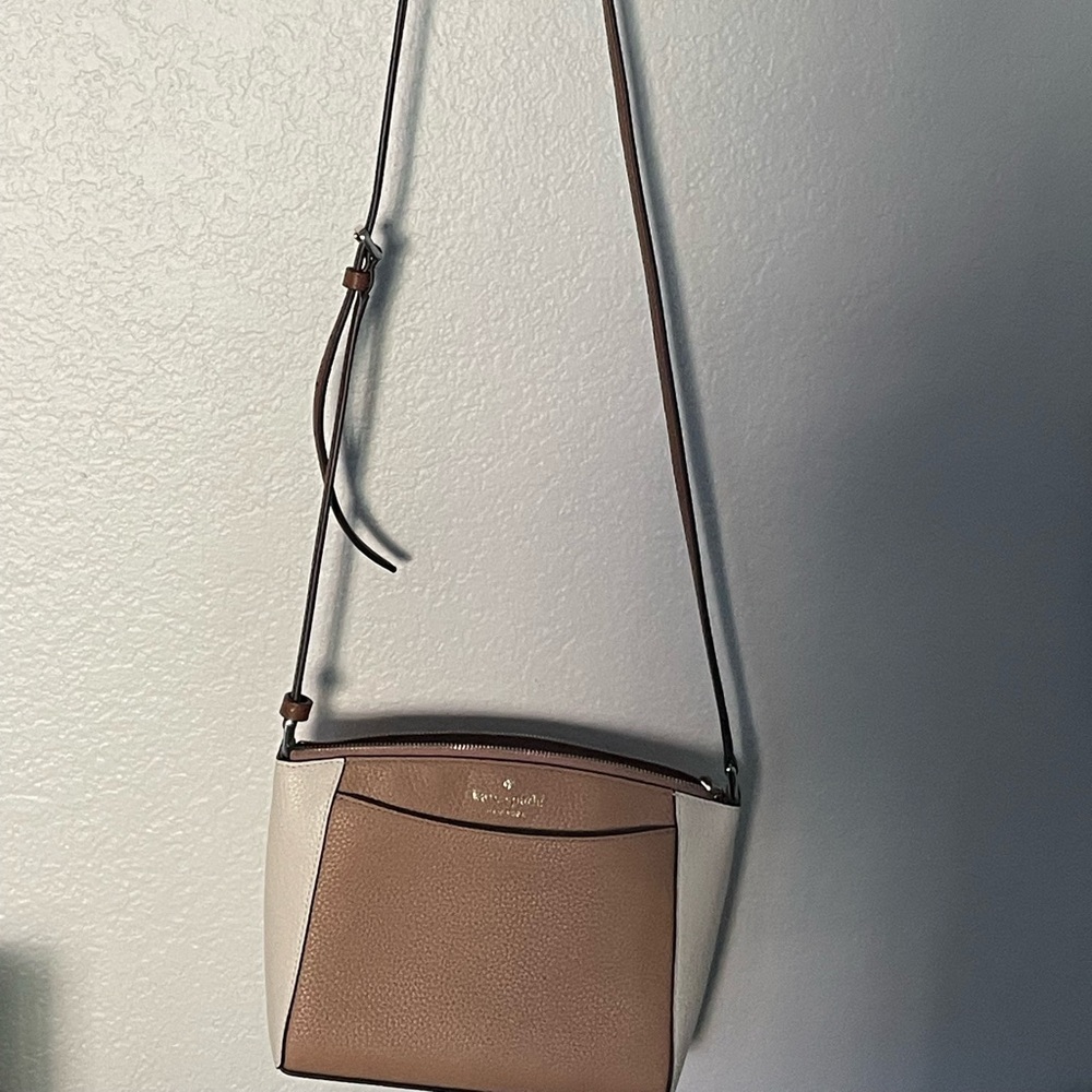 Kate Spade Tan and Cream Crossbody Bag